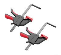 Track Saw Guide Rail Clamp F Type for Circular Saw, 90kg Clamping Quick Release, Carbon Steel Rods with Rubber Tips, Fits 12x8mm Rails, 2 Pack(Ordinary)