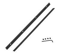 Track Saw Guide Rail Connector Kit Compatible with Powertec Festool Triton Makita Track Saw Guide Rail P-45777 71358,P-20177 for Track Rail Connector Accessories, Black