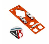 Track Saw Guide Rail Square, 300mm CNC Machined Aluminium 90° Angle Stop with Reinforced Base, Precision Woodworking Crosscut Tool Compatible with Festool & Makita Tracks