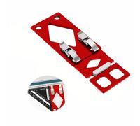 Track Saw Guide Rail Square, 300mm CNC Machined Aluminium 90° Angle Stop with Reinforced Base, Precision Woodworking Crosscut Tool Compatible with Festool & Makita Tracks