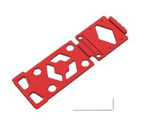 Track Saw Guide Rail Square Aluminium Alloy 290mm 90° Right Angle Guide Rail Angle Stop for FSN Curve Saw Guides Rails(Gules)