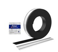 Track Saw Guide Rail Tape, 3M Guide Rail Track Tape Splinter Guard for Track Saw Black Anti-Splinter Protection Strip Track Saw Accessories Replacement Strip Rubber with Glue Adhesive for Protector