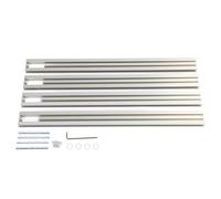 Track Saw Guide System Adjustable Backplane Woodworking Parallel Guide Rail Joining Set for Sculpture and Furniture Processing Aluminum Alloy 23.62in