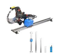 Track Saw Kit, 1.5/2/2.5/3M Alloy Circular Saw Guide Rail with Remote Control, Rotating Tilt & Adjustable Cut Depth, Perfect for Construction Sites, Factories, Road & Infrastructure 3m