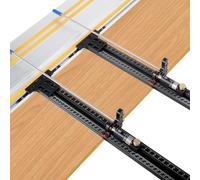 Track Saw Parallel Guide System with Mirco Adjustable Flip Stop, Precision Woodworking Cutting Auxiliary Tools with Zero Calibration Compatible with Festool Replacement for MAKITA