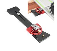 Track Saw Square, Made of Aluminium Alloy Adjustable for Precise Cuts, Guide Rails, Parallel Stop System, For Straight Cuts, Cross Sections and Edges, Furniture Construction, Woodworking and