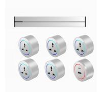 Track Socket, Embedded Slide Rail Wiring Board, 8000W Wall-Mounted Power Track Socket, 2500W Adapter, Suitable for Kitchen Office(White,100cm)