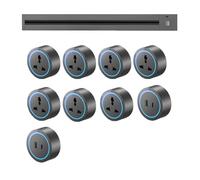 Track Socket Wall-Mounted Power Slide Rail Wiring Board, 8000W with 2500W Adapter, Ideal for Kitchen and Office Use