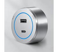 Track Socket Wall-Mounted Power Slide Rail Wiring Board 8000W with 2500W Adapter, Ideal for Kitchen and Office Use