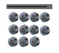 Track Socket Wall-Mounted Power Slide Rail Wiring Board 8000W with 2500W Adapter, Ideal for Kitchen and Office Use