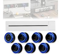 Track Socket with Switch, 8000w Wall Socket, Mobile Power Track Sockets, Modern Rail Tracks for Kitchen Office Living Room(White-blue,80cm)