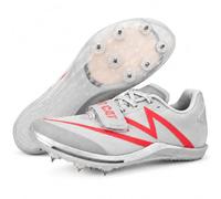 Track Spikes for Men and Women, Full-Length Carbon Plate Track and Field Spikes with Air Cushion, Running Spikes for Sprinting, Long Jump, Triple Jump and Track Training, Silver, 5 UK