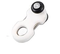 Track Wheel,Pulley Roller,30Pcs/Bag Two Wheels/Four Wheels Metal Pulleys,Rails Slider Suitable For Ultra Thin Aluminum Alloy Double(White Two Wheels)