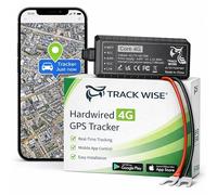 Track Wise Core 4G GPS Car Tracker - Compact Hardwired 2-Wire Vehicle Tracker with Real-Time App Tracking, Route History, Alerts & Geofence - For Cars, Vans, Motorbikes & Fleet Security