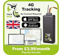 Track Wise Core 4G GPS Car Tracker | Compact Hardwired 2-Wire Vehicle Tracking Device | Real-Time App Tracking, Route History, Alerts & Geofence | For Cars, Vans, Motorbikes & Fleet Security
