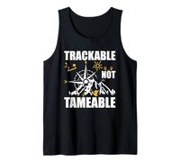 Trackable Not Tameable Hiking Adventure Compass Tank Top