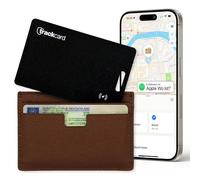 TRACKCARD® Air Tag Card in Card Format for Wallet | Rechargeable, Smart & Waterproof | Compatible with Apple Where Is (iOS) Bluetooth Tracker Card for Wallet, Passports, Luggage