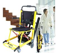 Tracked Electric Stair Climber, Lightweight Folding Manual Wheelchair Stair Climber,Load Capacity 353 LB,for Elderly,Disabled