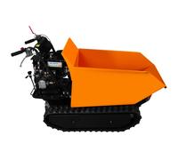T-mech Tracked Mini Dumper Petrol Tipper, Orange
