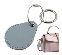Tracker Holder Keychain - Dog Tracker Holder, PU Leather Ring Holder | Tracker Protective Case with Metal Ring, Lock Finder Accessories