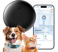 Tracker Tag Work with Apple Find My (iOS Only), No Monthly Fee Pet Tracker for Dogs & Cats - Location & Anti-Lost, Bluetooth Smart Dog Tracker Tag Item Finders