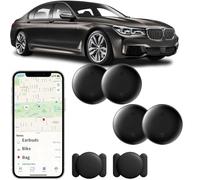 TrackGo Pro Tag-Tracking Device, Find My Device Subscription-Free GPS Car Locator(Only iOS), Super Magnetic Case Real Time Tracker Tag Hidden Car Location Tracking Global Coverage(#4pcs)