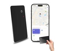 Tracking Card, 2025 Upgrade Slimmest Smartcard Wallet Tracker Card, Wireless Rechargeable Smartcard Thin Wallet Finder, IPX5 Waterproof GPS Item Finder for Luggage, Purse, Passport (1pcs)
