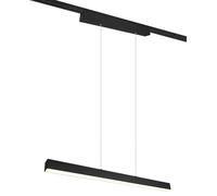 Tracking Lighting Black Paros LED Track Pendant Matt 29w 3000K Warm White Trio