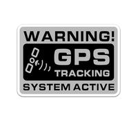 Tracking Warning Sticker - 5cm Large Safety Sticker, Alarm Label | Reflective GPS Sign for Car, Bike, Equipment, Scooter, Vehicle Protection System, Security Alarm Marking