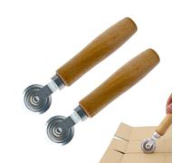 Tracking Wheel Sewing Tool - Wood Stainless Steel 16.8 x 3.8 x 2.7 cm Spacer for Sewing Pattern with Precise Rotation Perforator, Ergonomic Marking Wheel, Craft Tool Quilting Handmade
