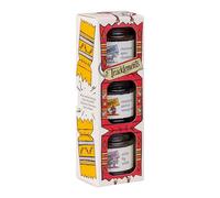 Tracklements - Cracking Christmas Collection Pack - 90g Spiced Christmas Chutney, 110g Sticky Fig Relish and 110g Cranberry, Port and Orange Sauce