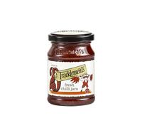 Tracklements, Fresh Chilli Jam, Sticky, Sweet, Spicy Flavours, Ideal Condiment for Creamy Cheeses and Houmous or Pair with Meats, Fish or Vegetables, Gluten, Vegetarian and Vegan Friendly, 210g Jar