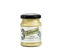 Tracklements Strong Horseradish Cream, The Ideal Condiment for Sarnies, Salads and a Sunday Roast or Partnered with Bloody Mary, Gluten Free, Vegetarian Friendly, 140g Jar