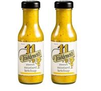 Tracklements - Sweet Mustard Ketchup, A Great Condiment for Basting Steaks and Chops or Partnering with Salads, Potatoes and Halloumi, Gluten free, Vegetarian and Vegan friendly, 290g Jar (Pack of 2)
