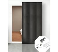Trackless Ghost Barn Door Hardware 24 36inch, Hidden Interior Sliding Floating Panel System, Easy Install Invisible Concealed Gate Track(30.5in/77cm)