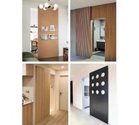 Trackless Soft Close Sliding Mirror Door Hardware - 51in Bypassing Mechanism for Wardrobe Closet - Ideal Modern Home Decor Solution