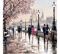 Tracks - Blank/Birthday Card - Along The River By Macneil - for Him or Her