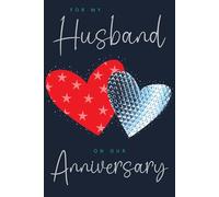 Tracks Publishing Anniversary Card for Husband - Love Heart Design - Embossed Silver Foil Finish - Premium Greeting Card with Envelope