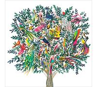 Tracks Publishing Artistic Blank/Birthday Card - Paradise Tree (Birds) by Mouni Farah Feddang