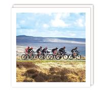 Tracks Publishing Birthday/Blank Card for Men - General Male Card - Tour de Yorkshire Cycling Race - Eco-Friendly and Recyclable