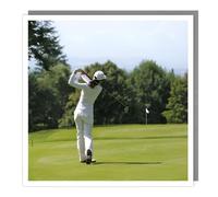 Tracks Publishing Birthday/Blank Greeting Card for Men/Women with Photographic Golf Design - General Card Suitable for Any Occasion