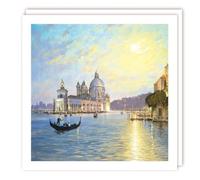 Tracks Publishing Birthday or All-Occasion Card - Artistic Venice Scene - Blank Inside - For Men or Women - Traditional Greeting Card - 'Venice' by Richard Telford