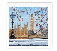 Tracks Publishing Charity Christmas Cards - Westminster in Winter - Eco-Friendly - Pack of 5 Cards