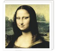 Tracks Publishing Detail of The Mona Lisa, c.1503-6 (Oil on panel) by Leonardo Da Vinci Artistic Blank/Birthday Card - ART300