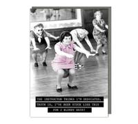 Tracks Publishing Funny Birthday Card for Women - Hilarious Gym Joke - 'Stuck Like This' - All Occasion Retro Greeting Card for Her - Blank Inside