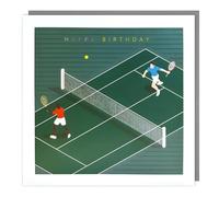 Tracks Publishing Male Birthday Card - Happy Birthday Card with Sporty Tennis Design - for Men/Boys