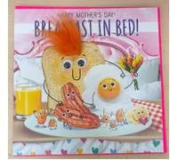 Tracks Publishing Mother's Day Card, Sliced Bread Pun Design, Mum You're the Best Thing Since Sliced Bread, Funny Greeting Card with Envelope