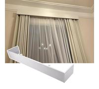 Tracks Tenda Pannello Manto Decorativo Senza Binari Soffitto Manto per Tenda Box Veneziane Tenda a Rullo Pannello Manto 3.2M (10.5FT) per Decorazione Casa.