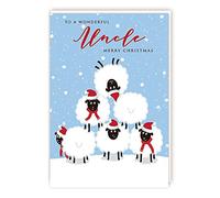 Tracks Uncle Christmas Card Sheep