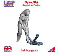 Trackside Figure Scenery Display Figure No 3 Pit Crew with Jack 1:32 Scale Wasp